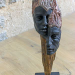 Loli Garcia peinture - Picaflor sculpture