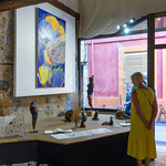 Loli Garcia peinture - Picaflor sculpture