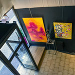 Loli Garcia peinture - Picaflor sculpture