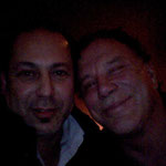 Mickey Rourke et Joel Karsenty à Wiesbaden. Photo: J.K.