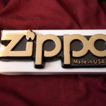 ZIPPO BRASS PAPER WEIGHT CIRCA 1980's