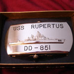 USS RUPERTUS DD-851 (BOBO BUCKLE) VIETNAM ERA CIRCA 1960's