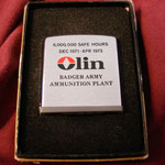 OLIN BADGER ARMY AMMUNITION PLANT 6,000,000 SAFE HOURS Dec 1971-Apr 1973,