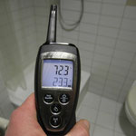 Absolute Luftfeuchtigkeit im Bad bei 13,1 g/kg tr. Luft!
