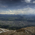 Vom Hafelekar aus hat man einen atemberaubenden Blick über Innsbruck und das Inntal