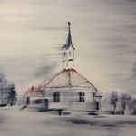 Passing Åsmarka church, 2014