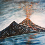 Vesuvius in action, Napoli, 2009, 60x72cm