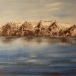 Iceland mountains at Husavik, 2012, 40*80cm