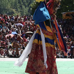 Die Tanzenden Mönche im Dzong von Thimphu
