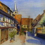 #793 / Rosswag, Aquarell, watercolor painting, Aquarellpapier/watercolor paper: Arches 185 g/m²,  Bildausschnitt H x B (H x W): 54 cm x 72 cm, VERFÜGBAR/AVAILABLE