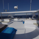 Das grosse Hochdeck lädt ein zum Sonnenbaden und entspannen.