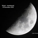 Mond zunehmend. 29.Dezember 2022