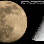 Mondphasen.1 + 7 Februar 2020