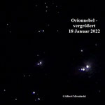 Orionnebel. 18 Januar 2022