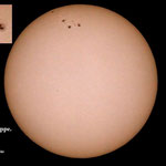 Sonne mit Sonnenfleckengruppe. 19 April 2022