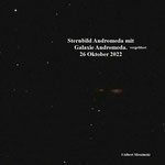 Sternbild Andromeda mit Galaxie Andromeda.(vergrößert)26 Oktober 2022