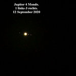 Jupiter mit 4 Monden .12 September 2020