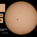 Sonne mit vielen Fleckengruppen. 18 Januar 2023.