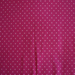 Jersey pink mit rosa Punkten ca. 5mm RESTSTÜCK - bitte anfragen!!!