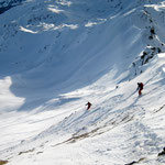 Abfahrt von der Aleitenspitze