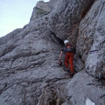 am Zustieg des Johann-Klettersteigs
