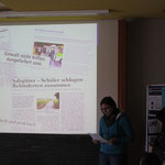 Stefanie bei der Präsentation