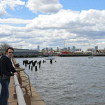 Vue sur l'Hudson River (séparation entre New York et Jersey City)