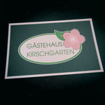 Gästehaus Kirschgarten - Visitenkarte