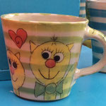 Kindertasse "Miezi" Maxi Artikel - Nr. 5033  (H 8  ∅ 9 cm, 220 ml ) /15,- €