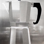 "espressomachin", 140x100x5cm, Aluminium geschliffen, Transparentfarbe, 2007