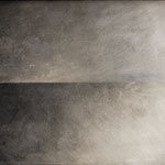 „horizont #022“, 2001, 100x70x5cm, Aluminium