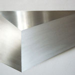 "o.T.", 100x70 cm, Aluminium geschliffen, 2010