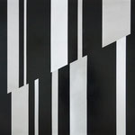"o.T.", 2017, 70x100cm, Aluminium geschliffen, Lack