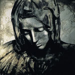 „Madonna“, 2001, 1x1m Stahlblech geschliffen, Transparentarbe, Rost