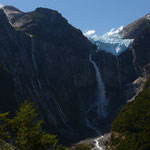 Blick auf den Gletscher Ventisquero Colgante