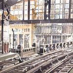 Hamburger Hochbahn - Aquarellserie