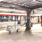 Hamburger Hochbahn - Aquarellserie