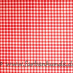 weiß mit Karos Rot