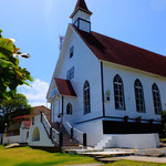 Die Baptist Church am höchsten Punkt der Insel