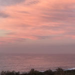 Heute Morgen, alles rosarot, das Meer