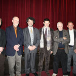 At the World Premiere of Il Caso Mortara with (from left to right) Gregory Spears, Charles Wuorinen, Tobias Picker, Francesco Cilluffo, Ned Rorem, David Del Tredici and Daniel Felsenfeld, February 25, 2010