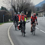 Début "officiel" de la saison vélo après la partie rando raquettes hivernale, le 28 février à la rando de la plantation des oignons à Goncelin