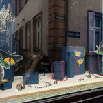 Schaufenster Leyergasse, Rubin, Spinell, Silber/Gold