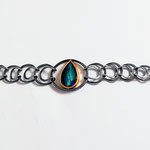 Armband, Silber und Gold, mit Spektrolith (2.Seite)
