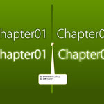 Theme2-2 タイトルロゴ(2) 背景から浮き立たせるロゴタイトル