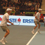 Die Sieger im Herrendoppel: Bob und Mike Bryan (USA)