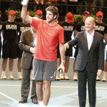 "Runner-up" Juan Martin del Potro (Argentinien) bei der Preisverleihung