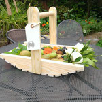 A lovely trug filled with homegrown produce