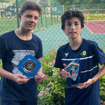 13-14 ans garçons Antoine Loisel bat Teophane Quenedey