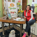 Diane Muenzen with Frida at an April Green Market 2013